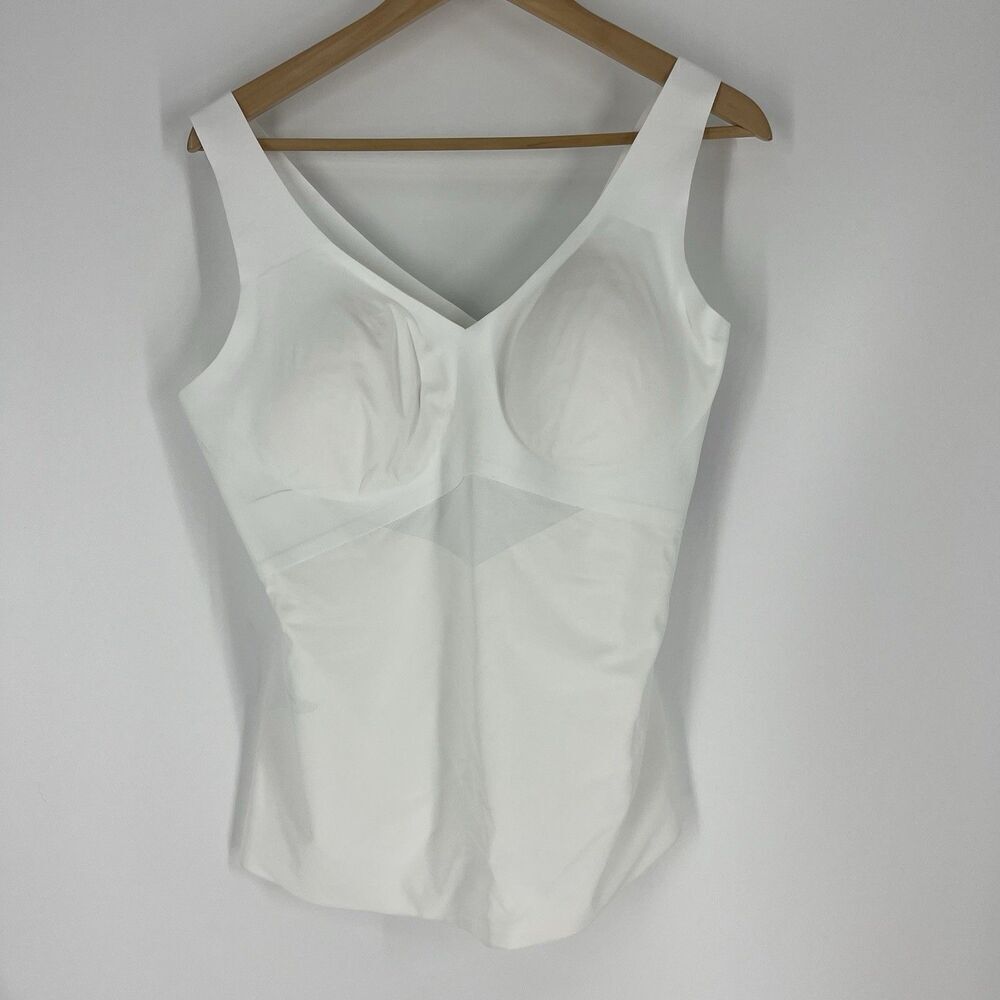 Honeylove LiftWear Tank Top Size 2X Astral White Shaping Smoothing Wireless Lift
